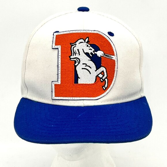 Denver Broncos Snapback Cap Hat Pit Bull Retro NFL Logo Orange Crush Football - Picture 1 of 15